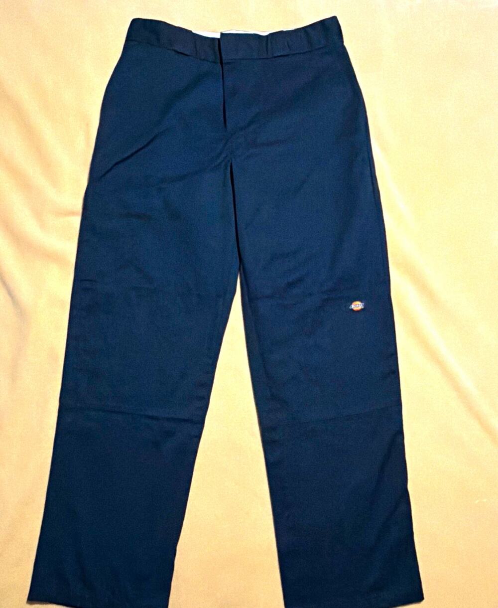 Dickies Loose Fit Work Pants Navy Men's 34x34 Twill Polyester Blend MPN 85283DN